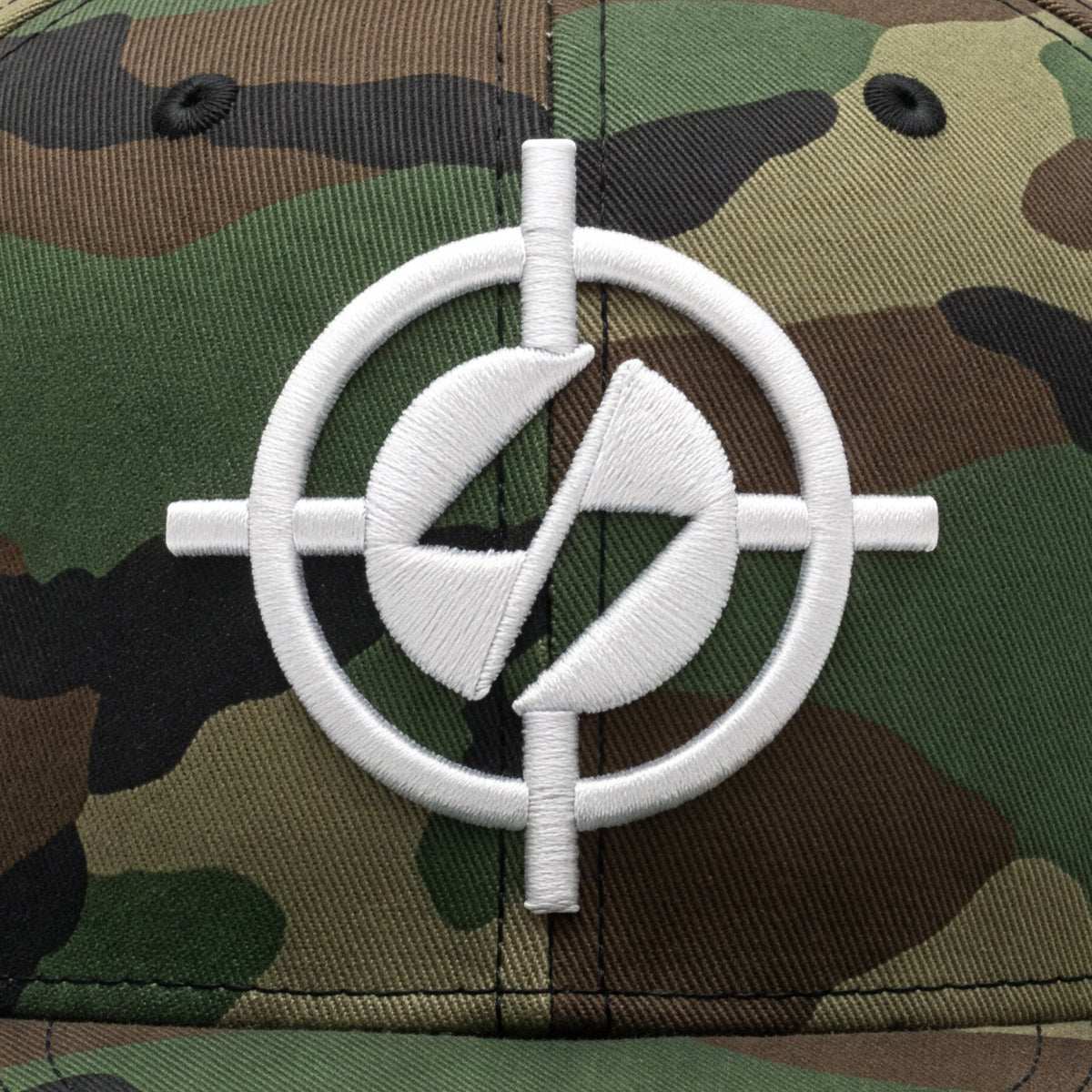 TARGET LOGO WOODLAND CAMO SNAPBACK