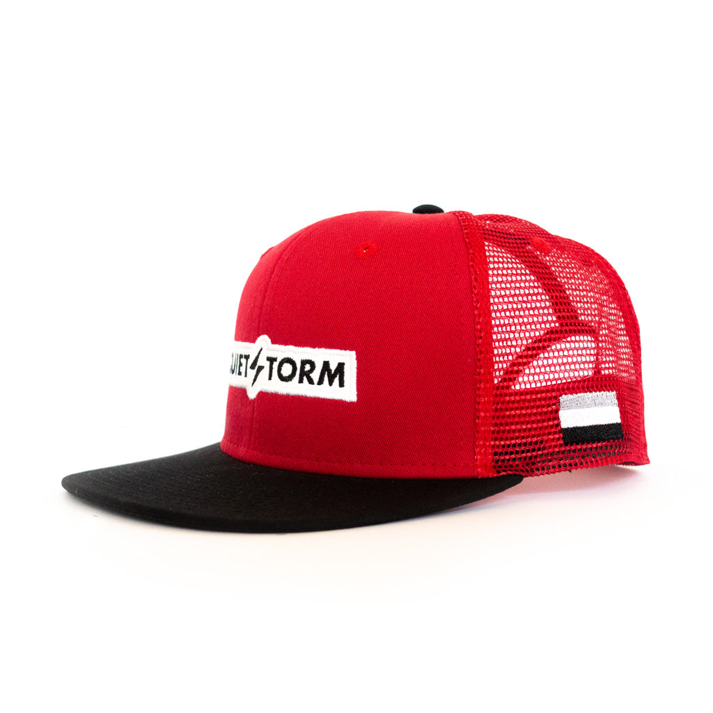 Lightning Logo Trucker Snapback (Red)