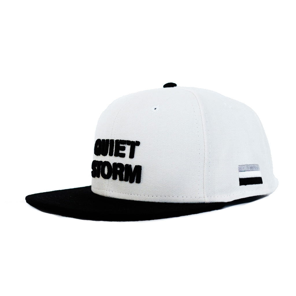Stencil Logo Snapback (White)