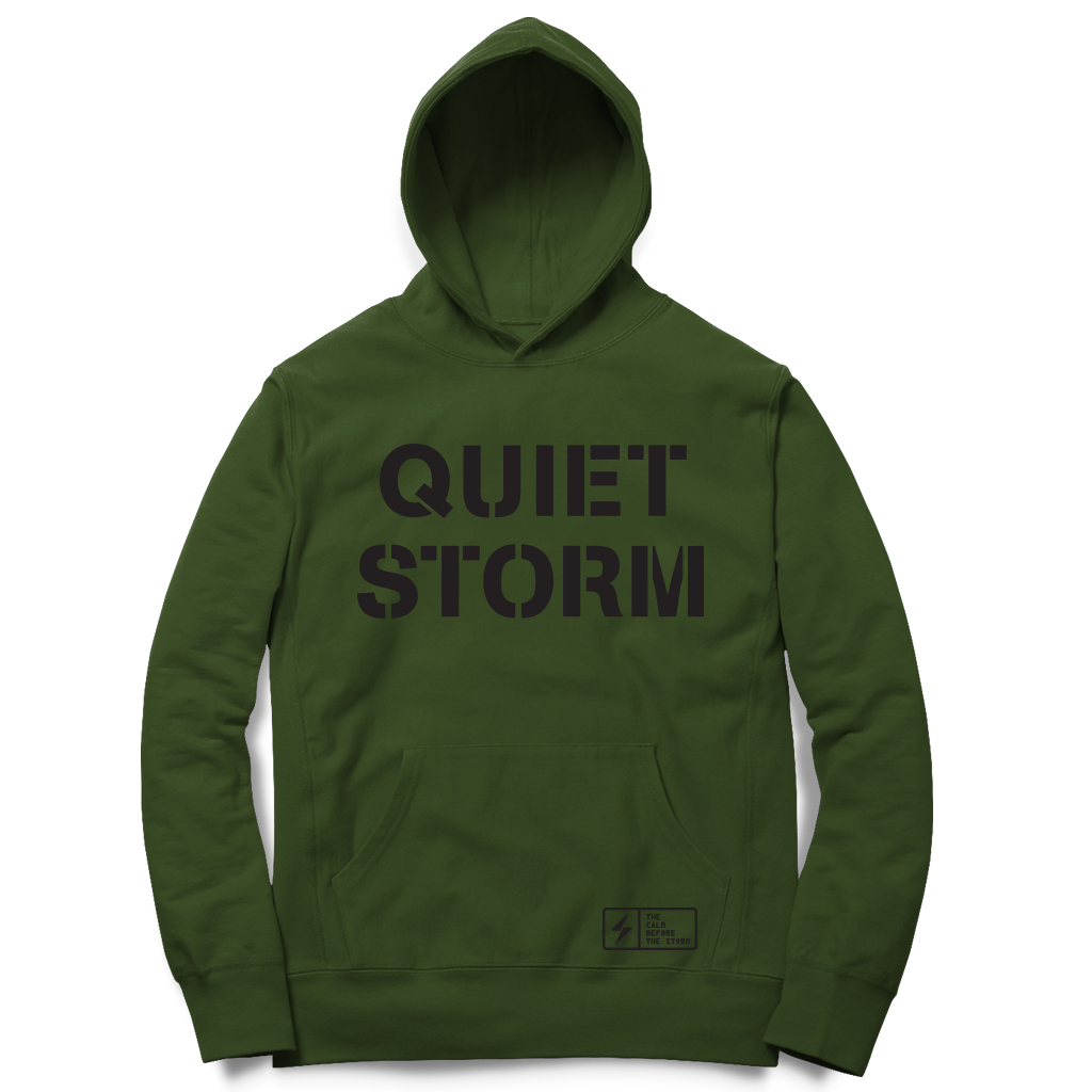 Stencil Logo Hoodie (Olive)