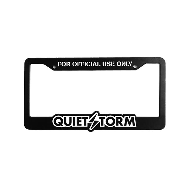 For Official Use Only License Plate Frame – Quiet Storm