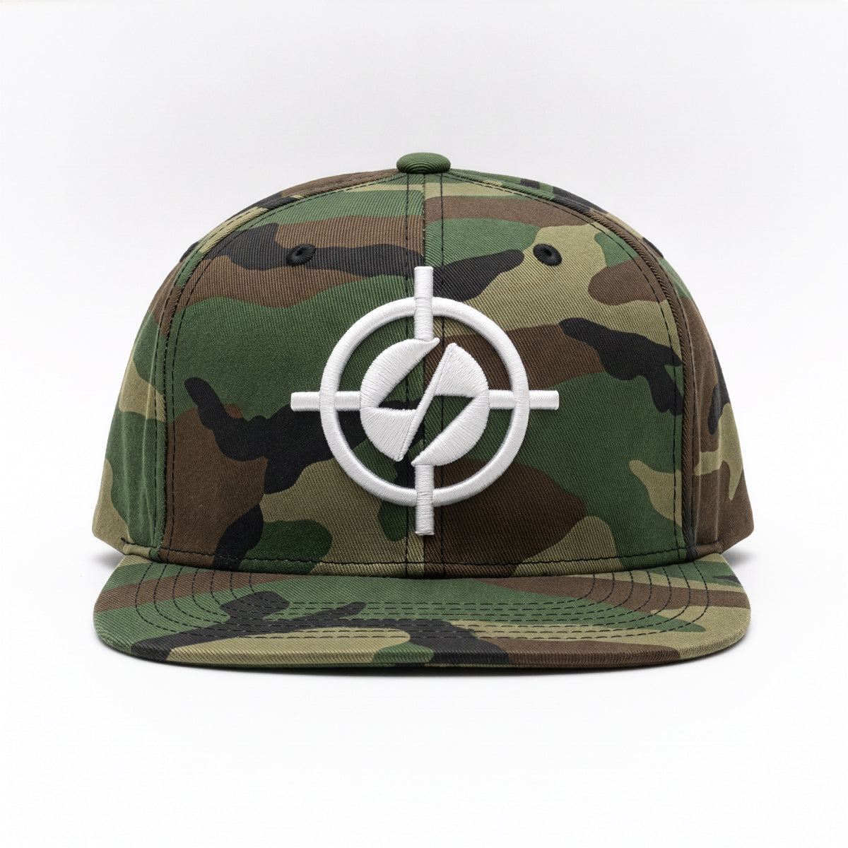 TARGET LOGO WOODLAND CAMO SNAPBACK