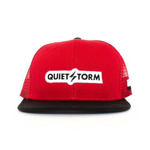 Lightning Logo Trucker Snapback  (Red)